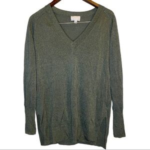 PURE Collection Green  Sparkly Lightweight Sweater